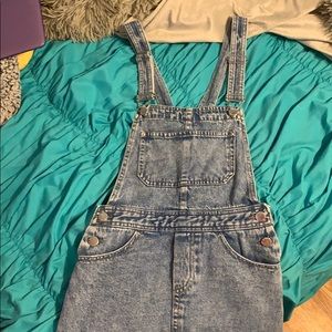 Jean skirt OVERALLS !!!